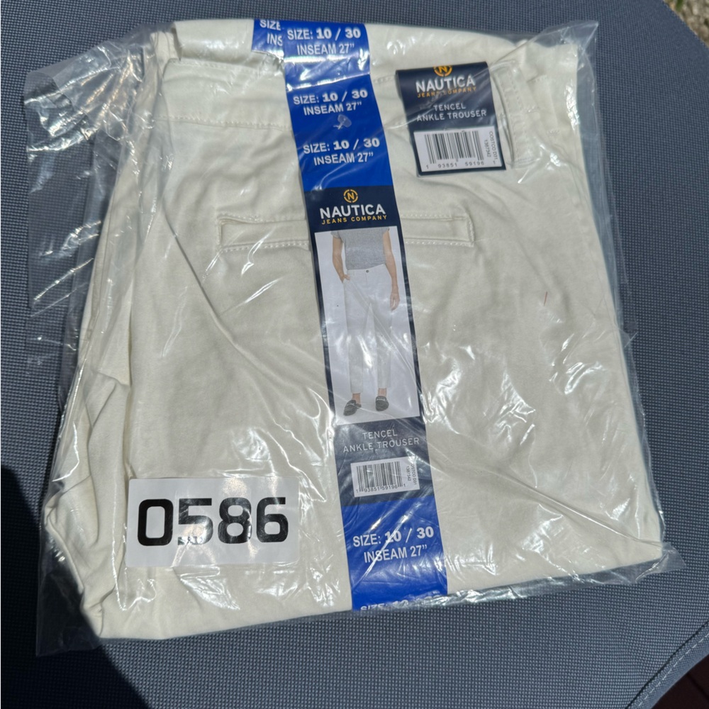 White Ankle Trouser